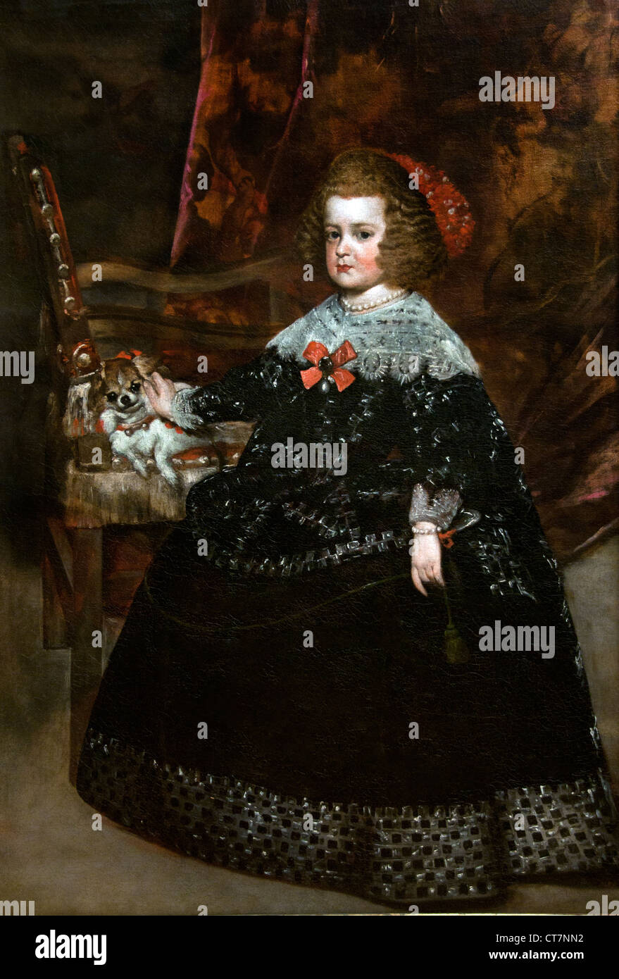 María Teresa (1638–1683)  Infanta of Spain Diego Rodríguez de Silva y Velázquez Spanish Spain 1599 1660 Stock Photo
