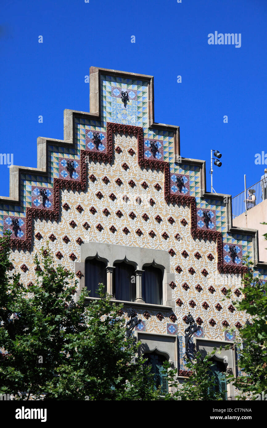 Spain, Catalonia, Barcelona, Casa Amatller, modernist architecture, Stock Photo
