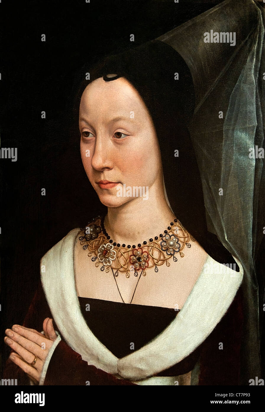 Maria Portinari Maria Maddalena Baroncelli born 1456) Hans Memling ( Memlinc ) 1430 – 1494 German Germany Stock Photo