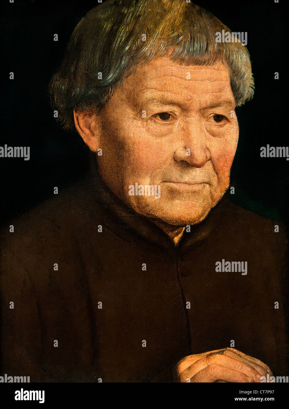 Portrait of a old man Hans Memling ( Memlinc ) 1430 – 1494 German Germany Stock Photo