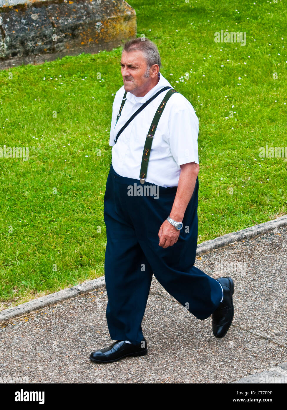 Middle aged man trousers braces hi-res stock photography and images - Alamy