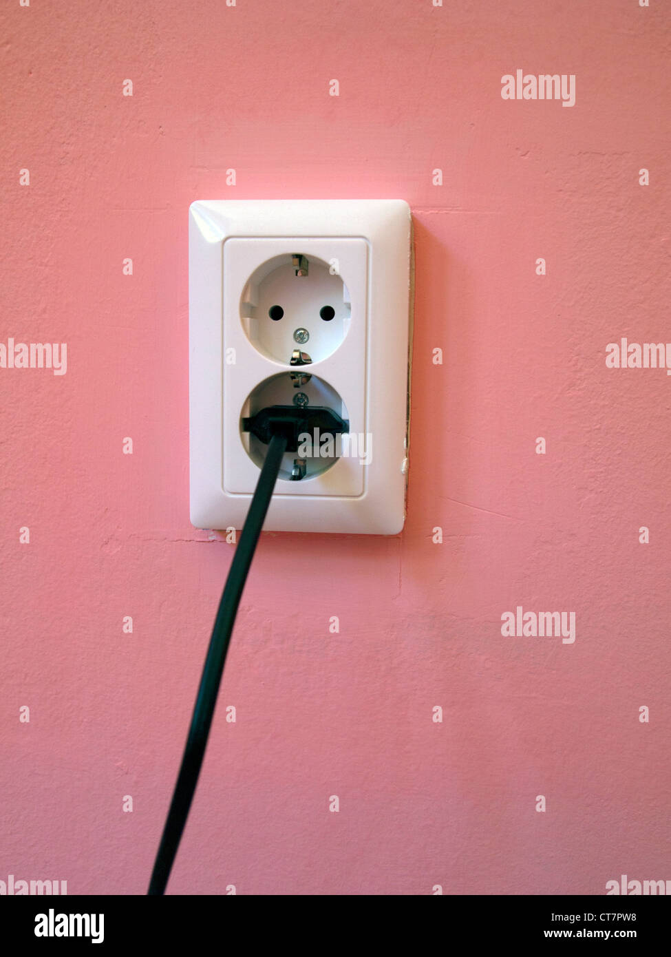 European electric socket Stock Photo Alamy