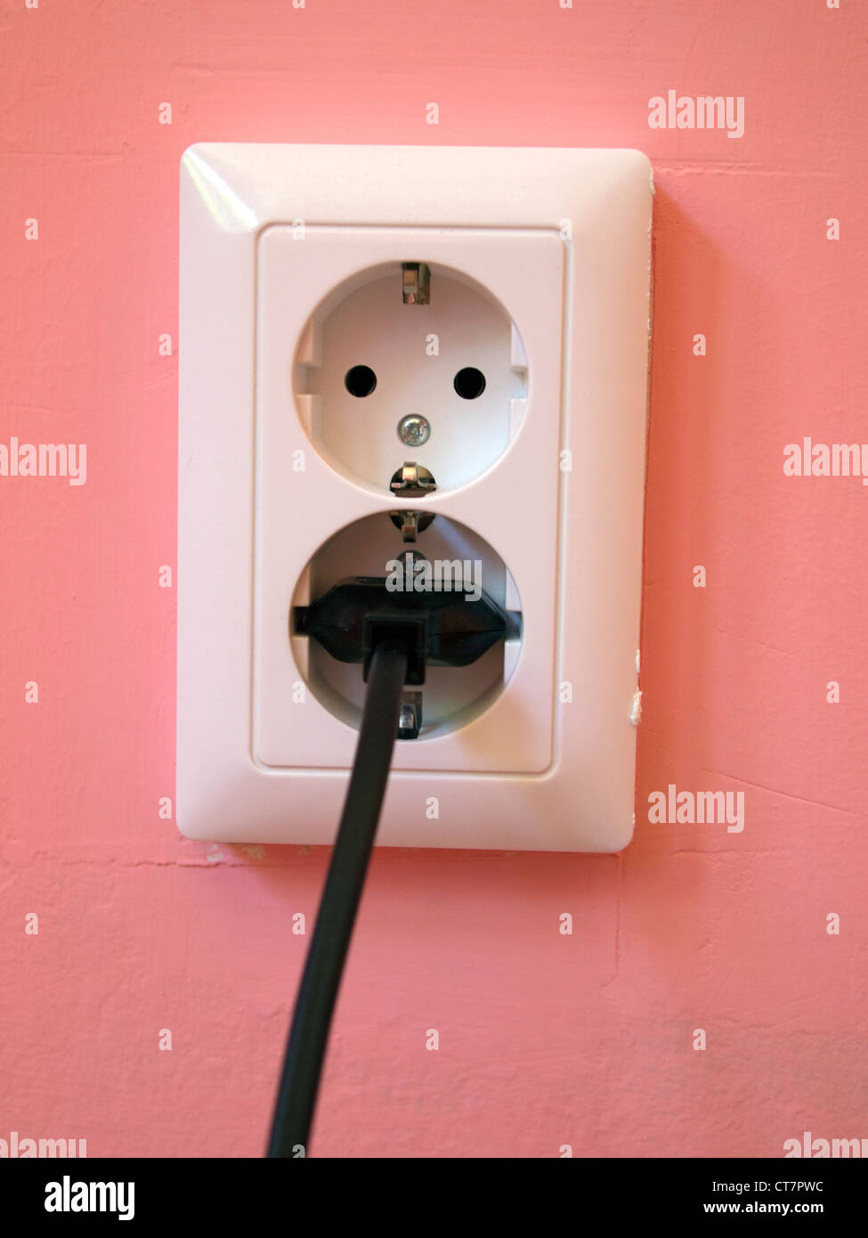 European electric socket Stock Photo Alamy