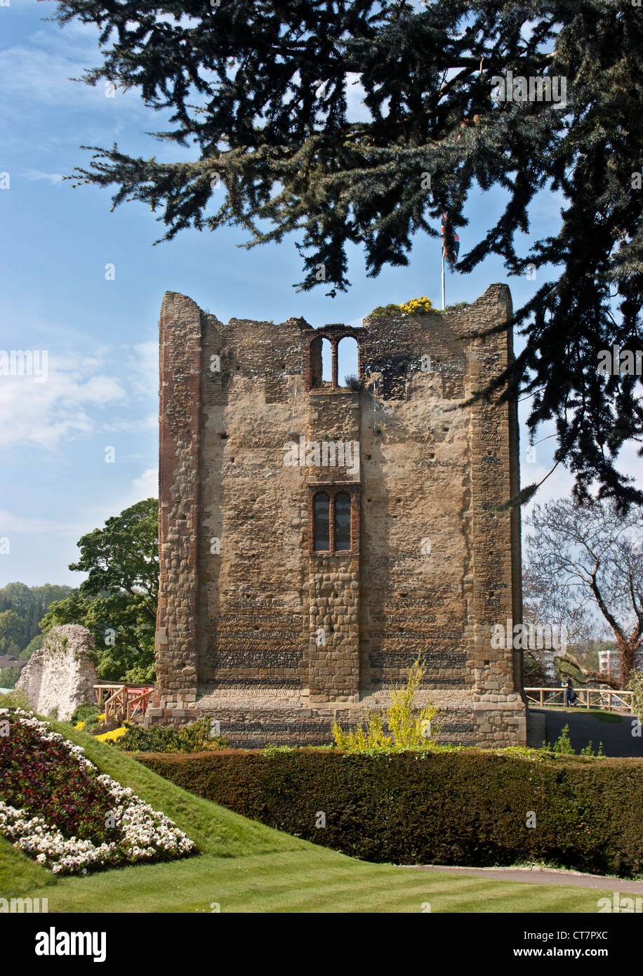 Castle Keep, Guildford, Surrey Stock Photo