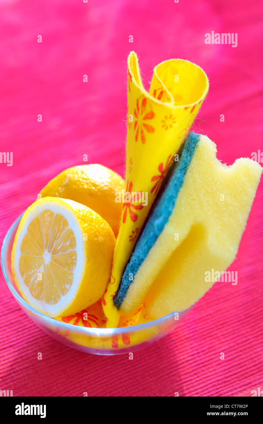 Natural Cleaning with Sponges Stock Photo Alamy