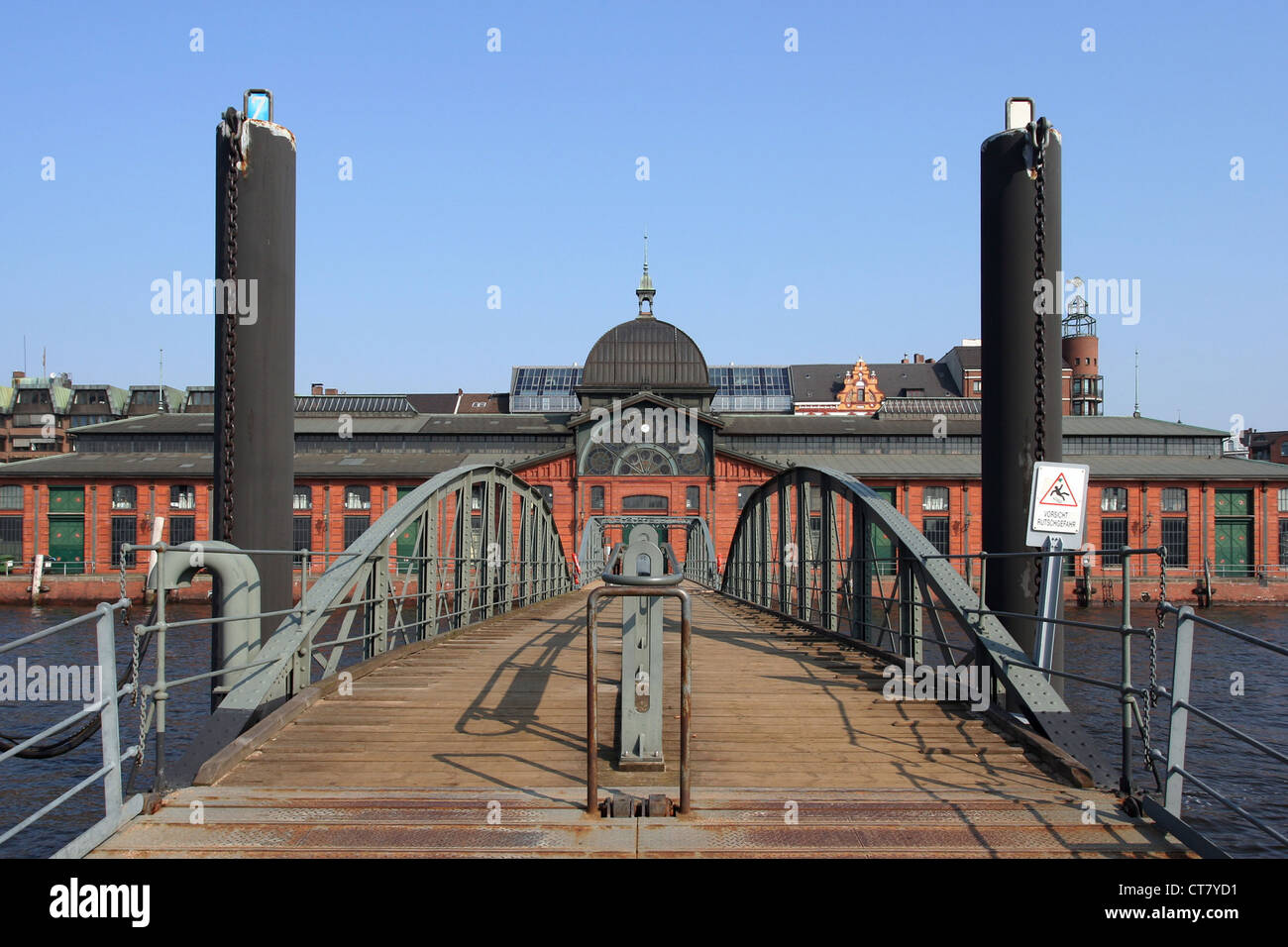 Hamburg, fish auction at the fish market in Hamburg harbor Stock Photo