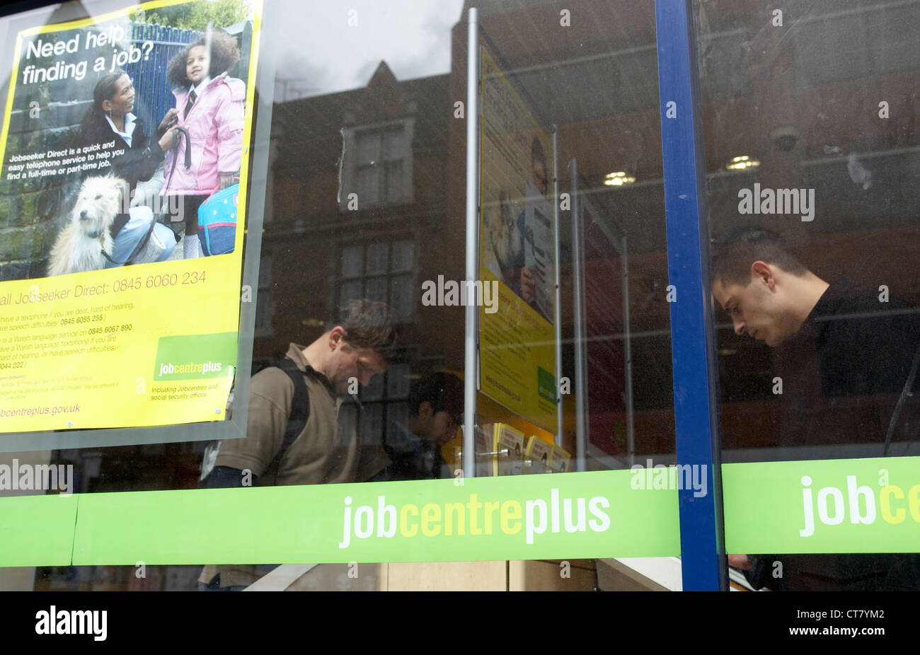 London - Job Seekers people in a Jobcentre Plus Stock Photo