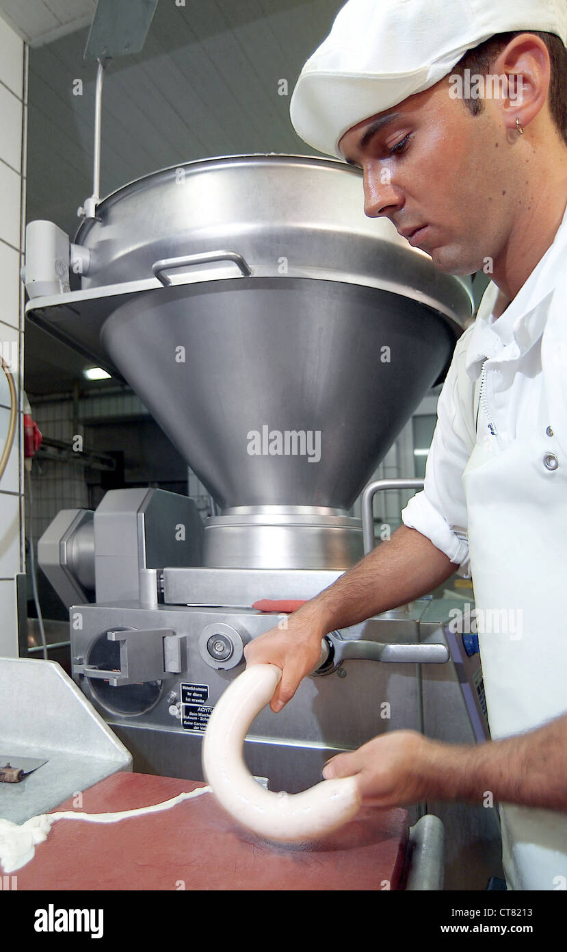 Sausage factory Stock Photo Alamy