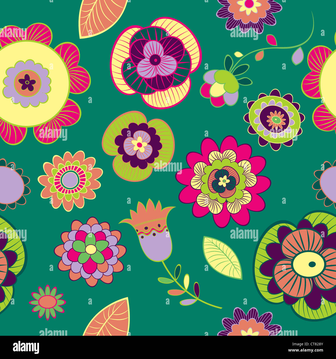 seamless floral background Stock Photo - Alamy