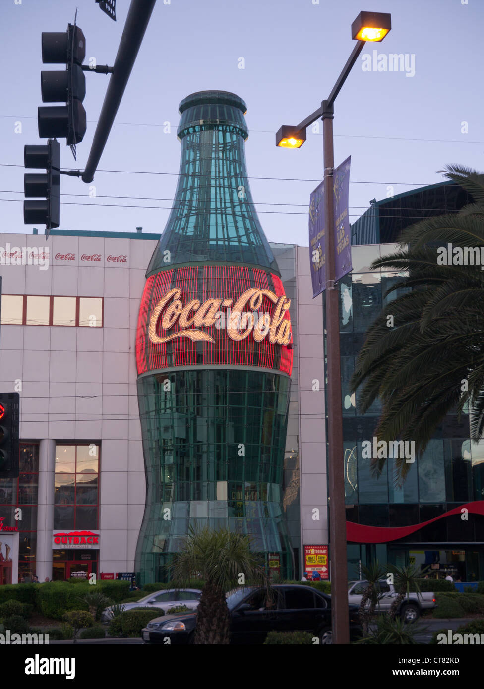 CocaCola sign on the Strip,in Las Vegas, Nevada, USA Stock Photo Alamy