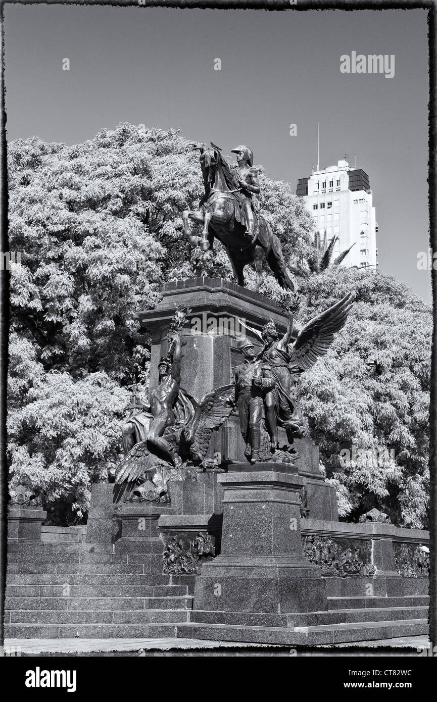 General San Martin Monument, Plaza San Martin, Buenos Aires, Argentina Stock Photo
