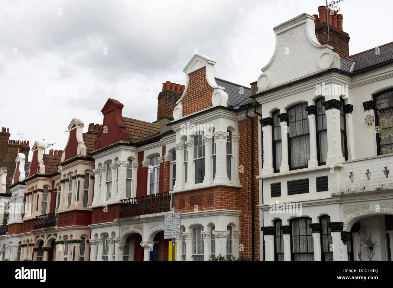 Row House Architectural Facades