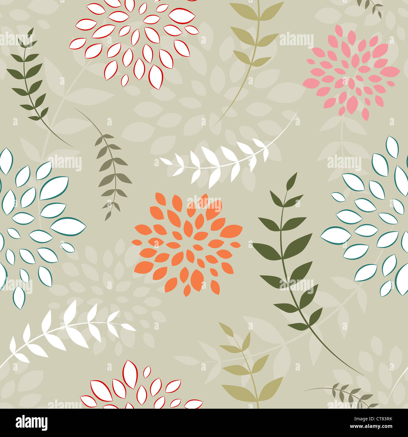 seamless floral background Stock Photo - Alamy