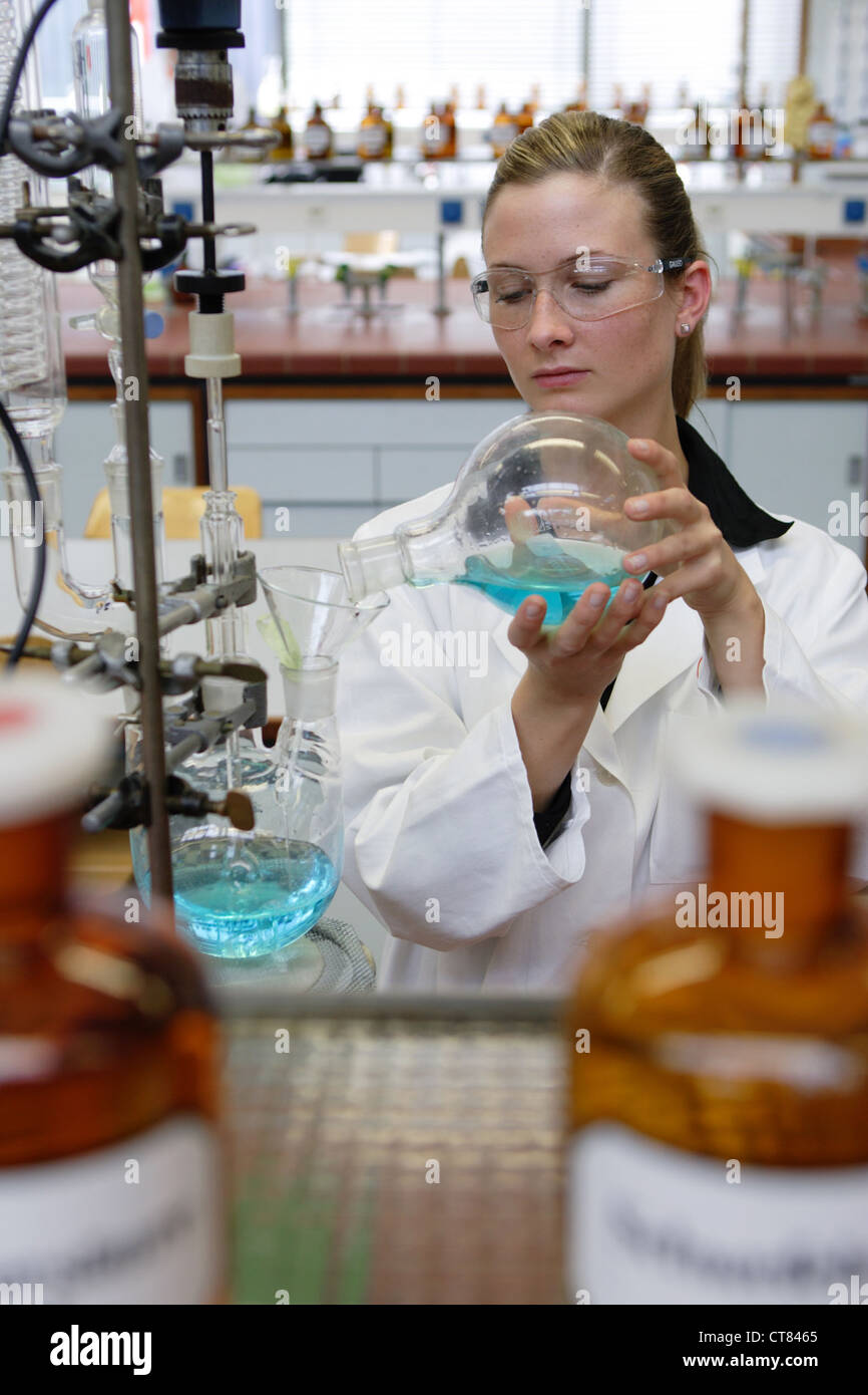 Trainee Laboratory Assistant At Henkel In Duesseldorf Stock Photo Alamy
