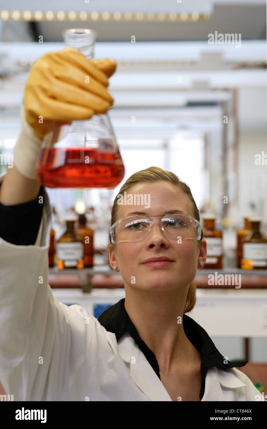 Trainee Laboratory Assistant At Henkel In Duesseldorf Stock Photo Alamy