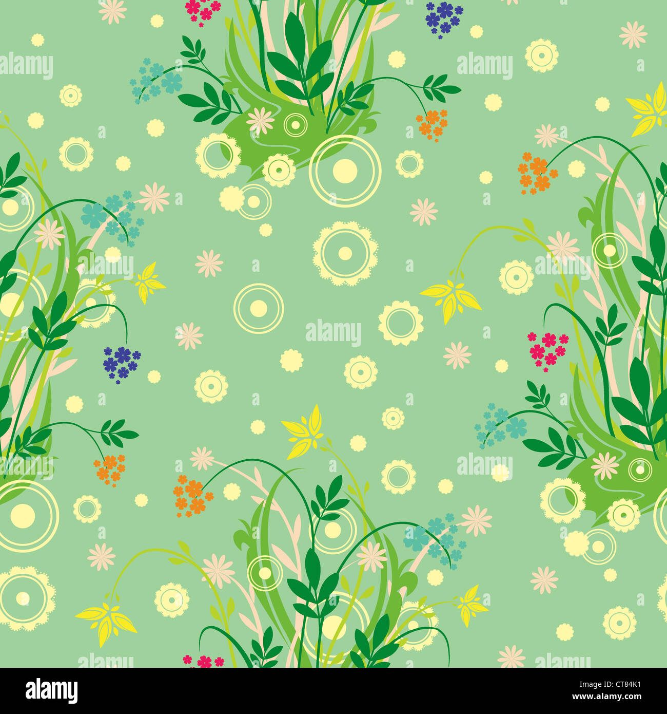 seamless floral background Stock Photo - Alamy