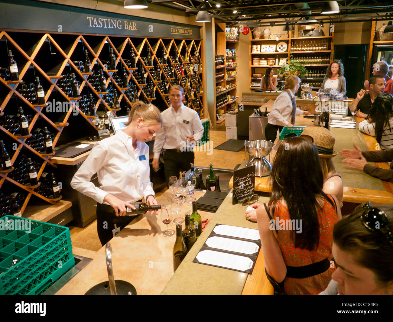 The Tasting Bar at the Mission Hill winery in the Okanagan valley