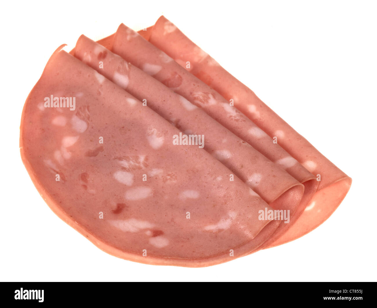 Cold Sliced Mortadella Ham Stock Photo Alamy