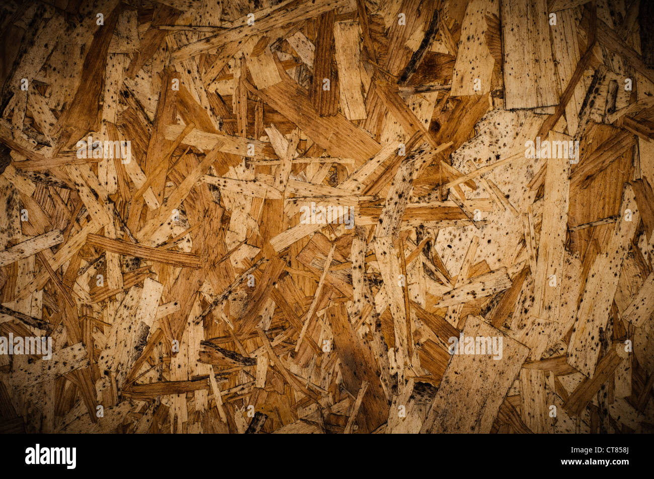Oriented Strand Board background. High resolution texture Stock Photo