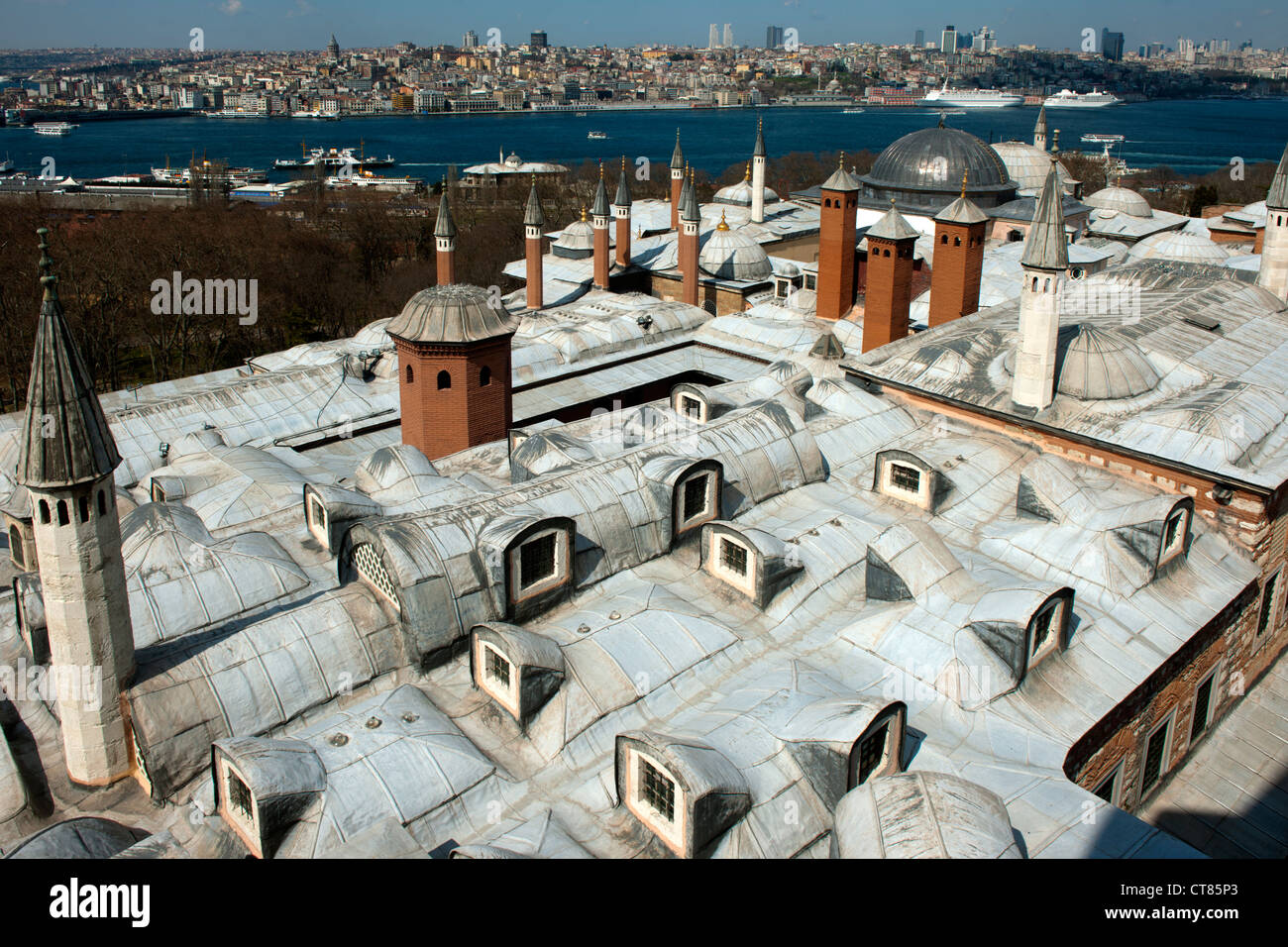 Türkei, Istanbul, Topkapi Saray, Harem, Blick vom Turm der Gerechtigkeit (Adalet Kulesi) Stock Photo