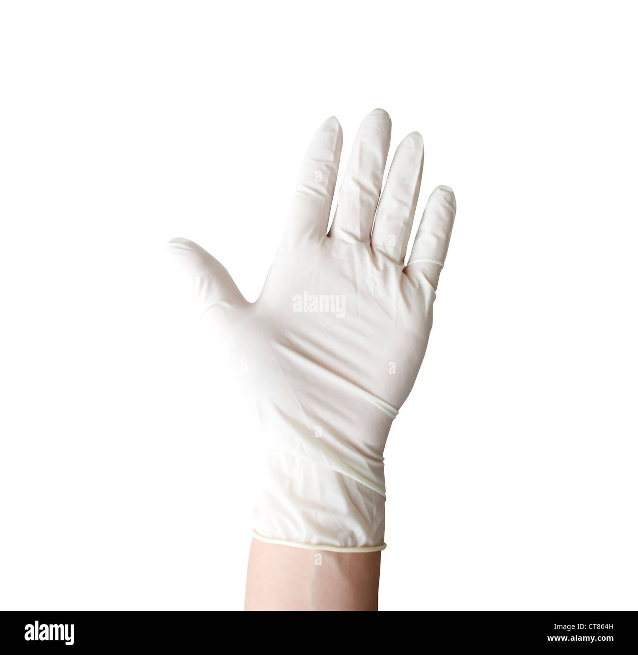 Latex glove Stock Photo