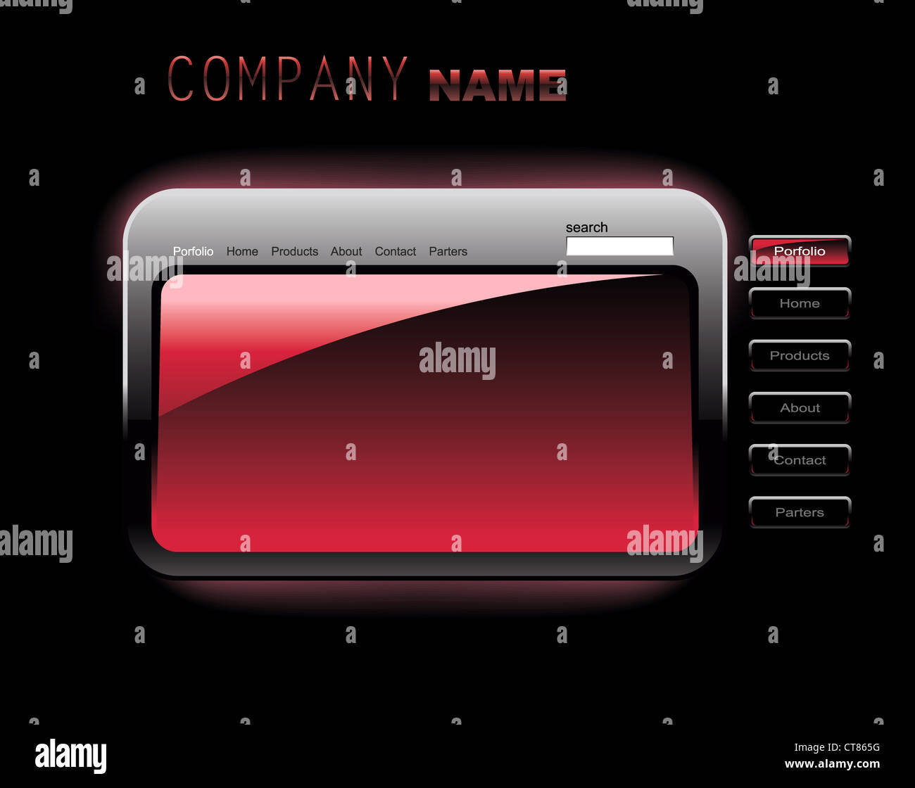 editable website template Stock Photo - Alamy