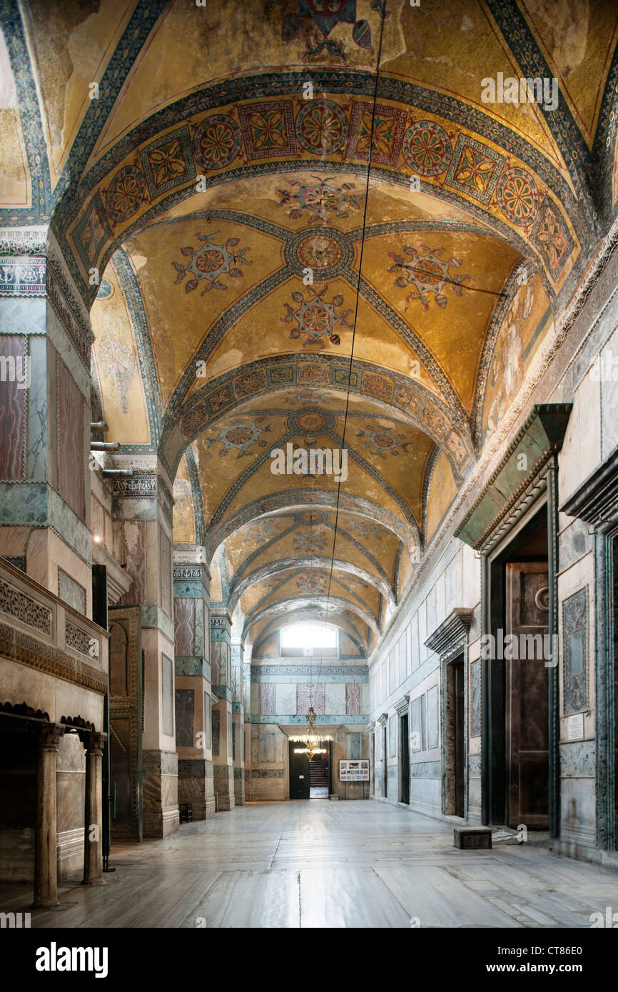 Türkei, Istanbul, Sultanahmet, Hagia Sophia, Vorhalle (Narthex bzw. Esonarthex). Stock Photo
