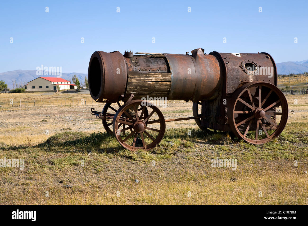 Farm relic on Ruta 23 Stock Photo