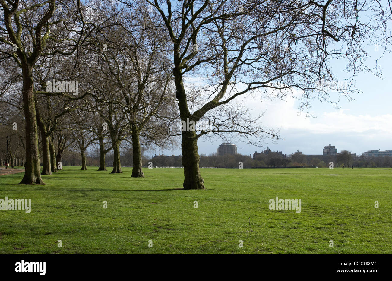 London - look at the Hyde Park in Spring Stock Photo