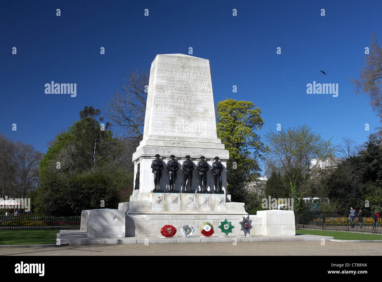 London - Monument in honor of fallen British soldiers Stock Photo
