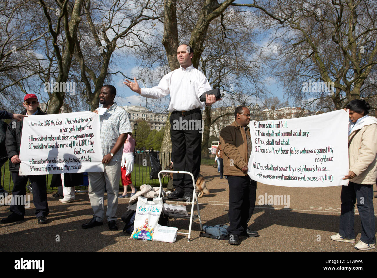 London Speakers at Speakers' Corner in Hyde Park Stock Photo Alamy