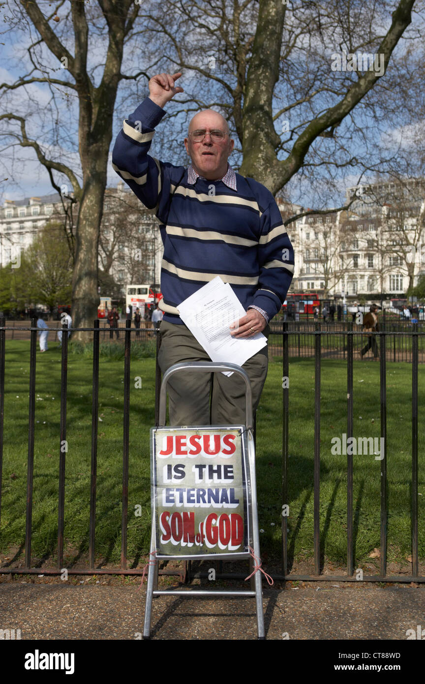 London Speakers at Speakers' Corner in Hyde Park Stock Photo Alamy