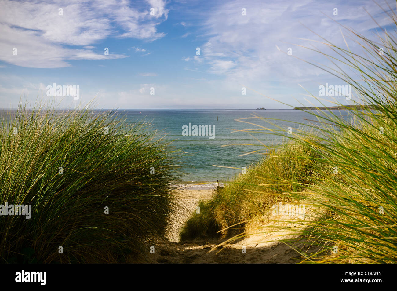 Porthkidney beach and sand dunes, Lelant, Cornwall Stock Photo Alamy