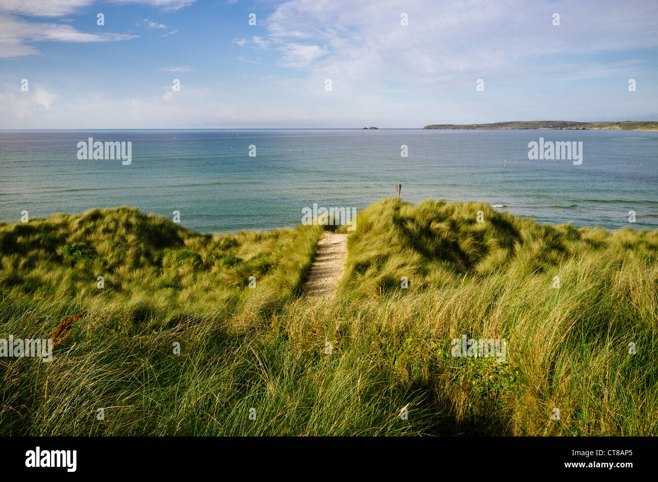 Porthkidney beach and sand dunes, Lelant, Cornwall Stock Photo Alamy
