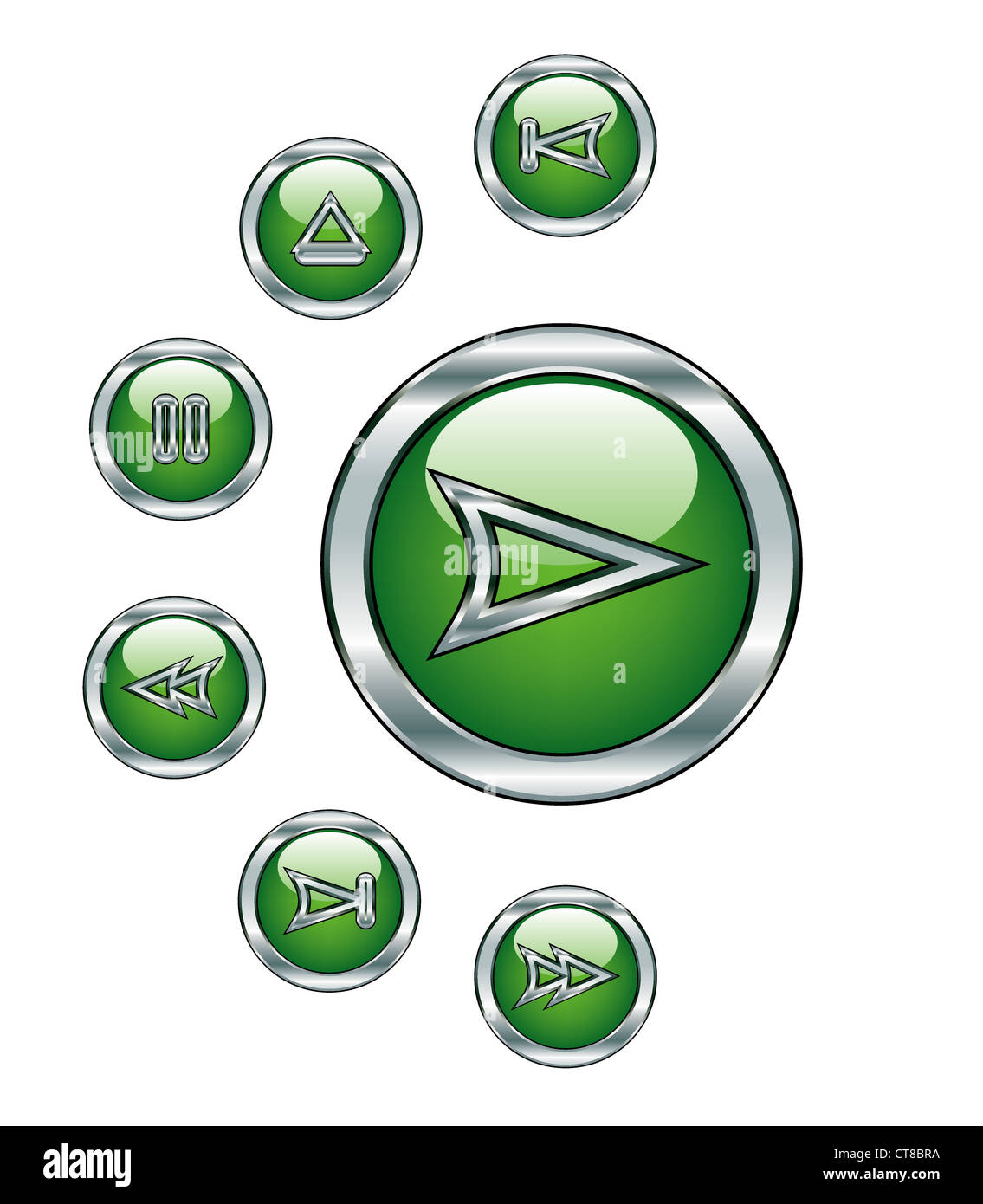 set of glossy buttons Stock Photo - Alamy