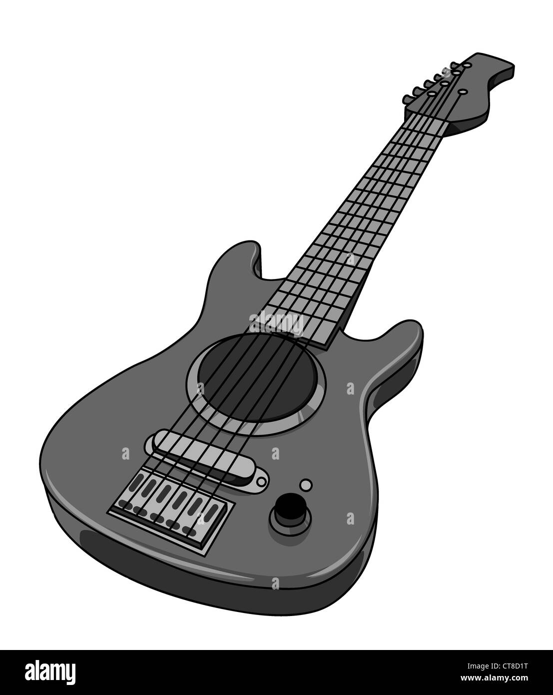 vector illustration of a electric guitar Stock Photo Alamy