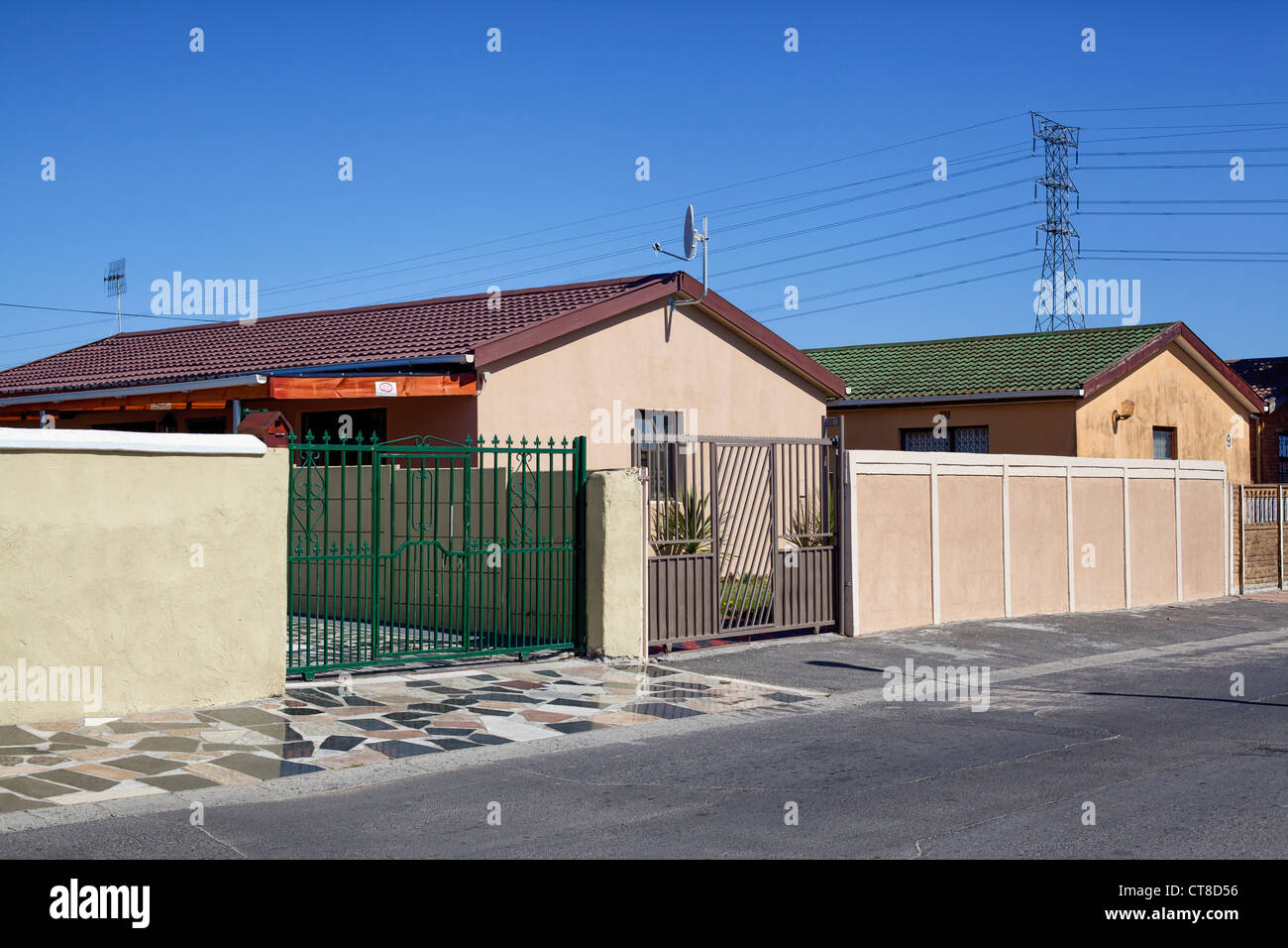 Modern homes in an area called Rockefellear centre in Langa African