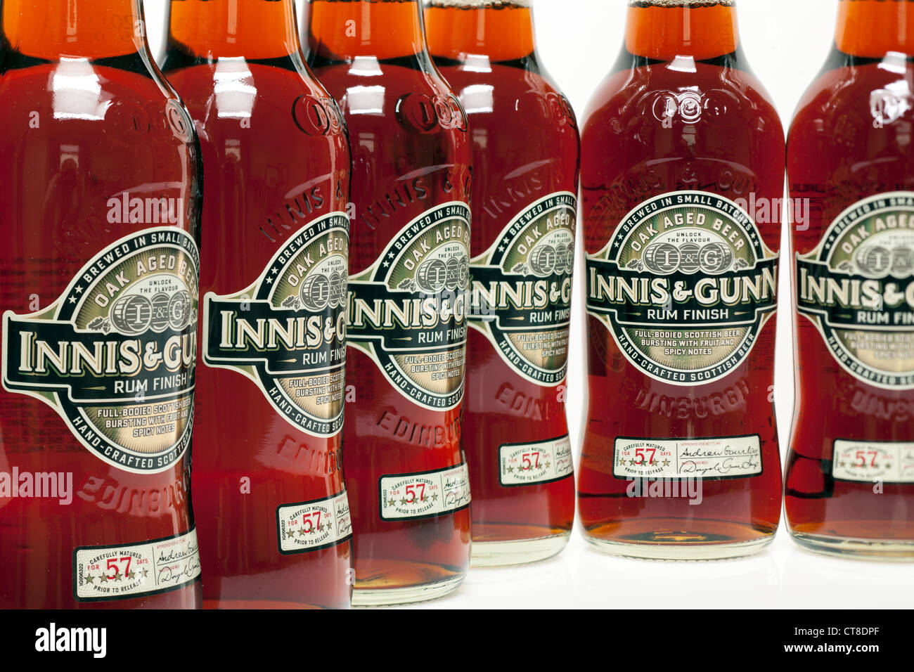 Bottles of Rum finish Innis and Gunn Scottish beer Stock Photo