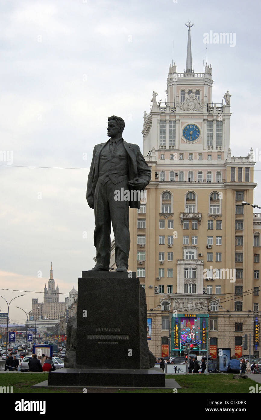 Moscow, Vladimir Mayakovsky monument Stock Photo