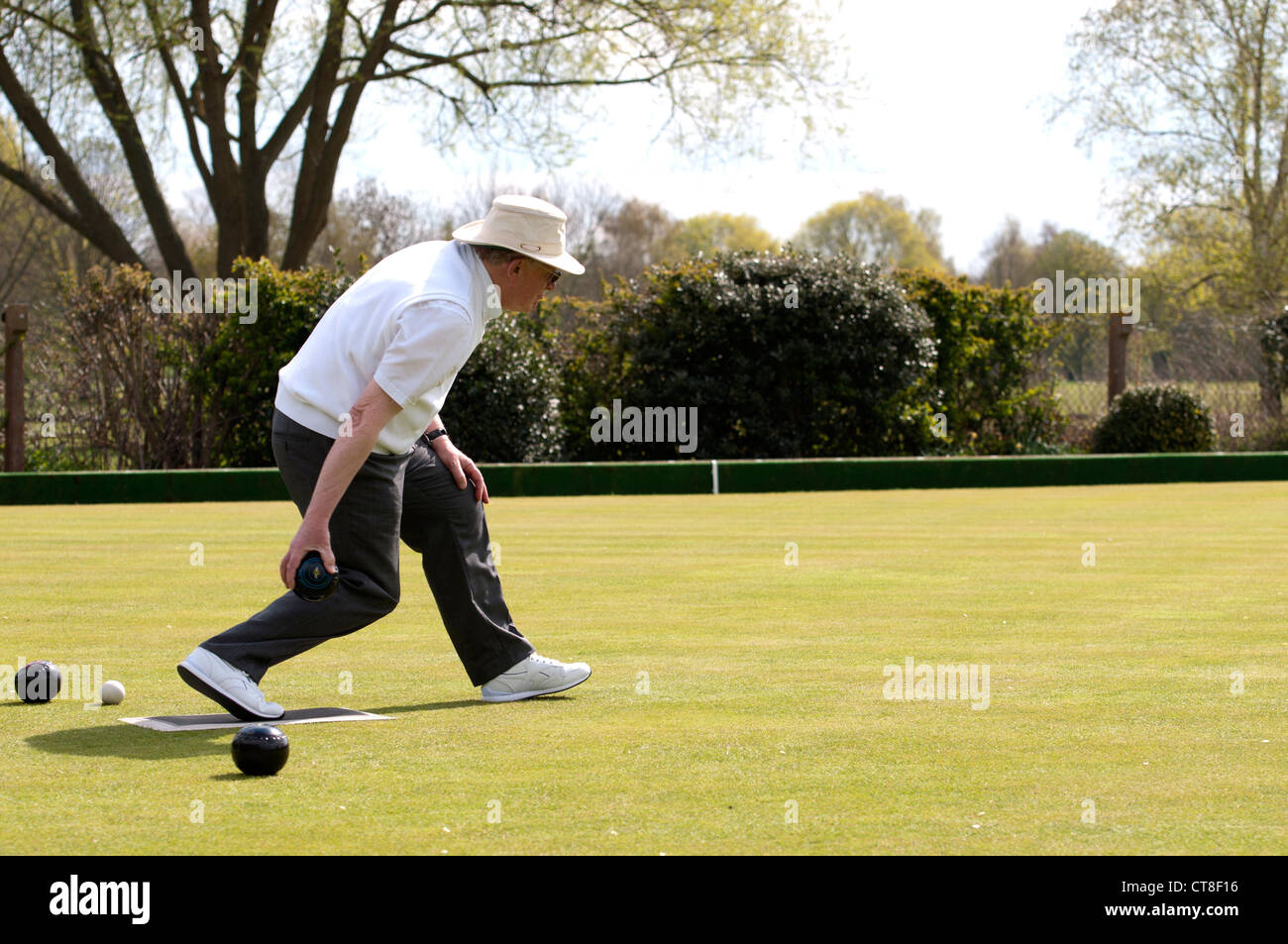 The bowling green, StratforduponAvon, UK Stock Photo Alamy