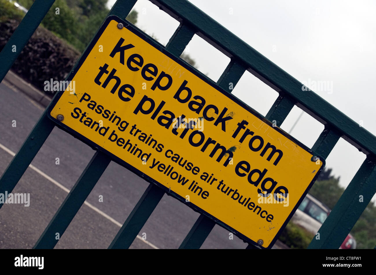 warning sign DEADLY Stock Photo