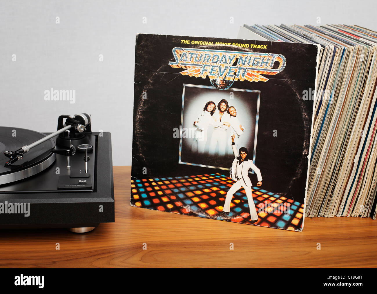Saturday Night Fever: The Original Movie Sound Track. Stock Photo
