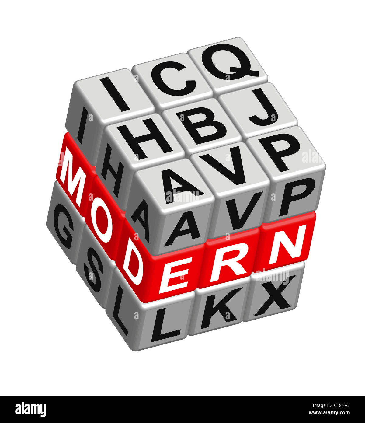 vector crosswords on dice Stock Photo Alamy