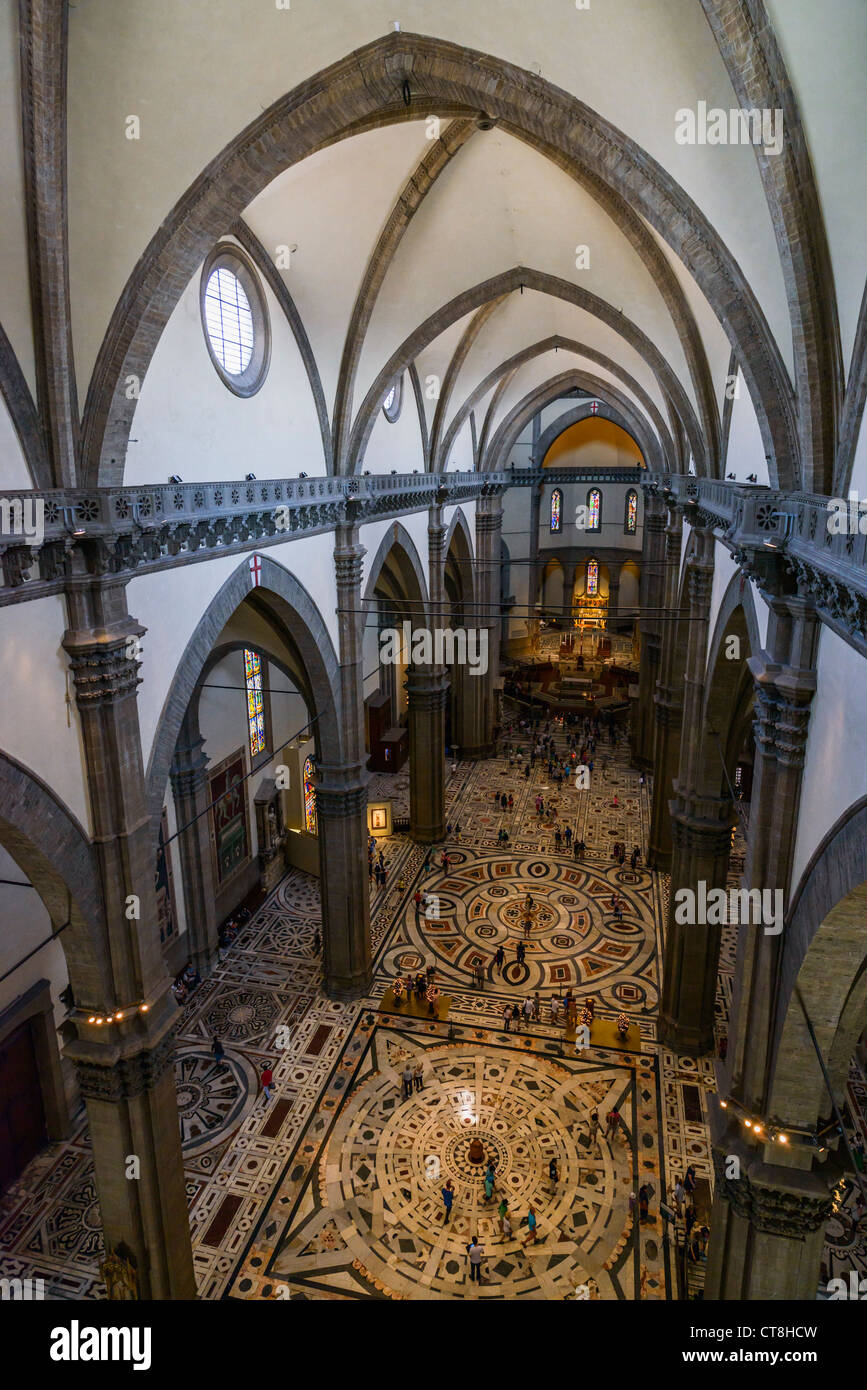 Duomo Interior, Florence, Italy, Europe Stock Photo