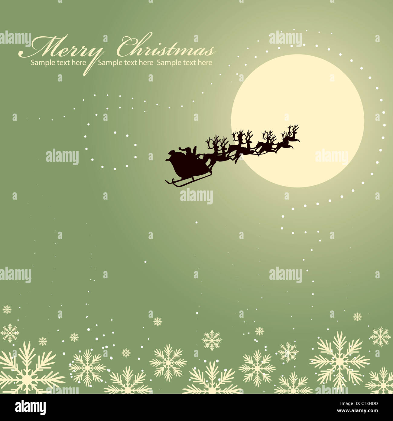 vector christmas greeting card Stock Photo - Alamy