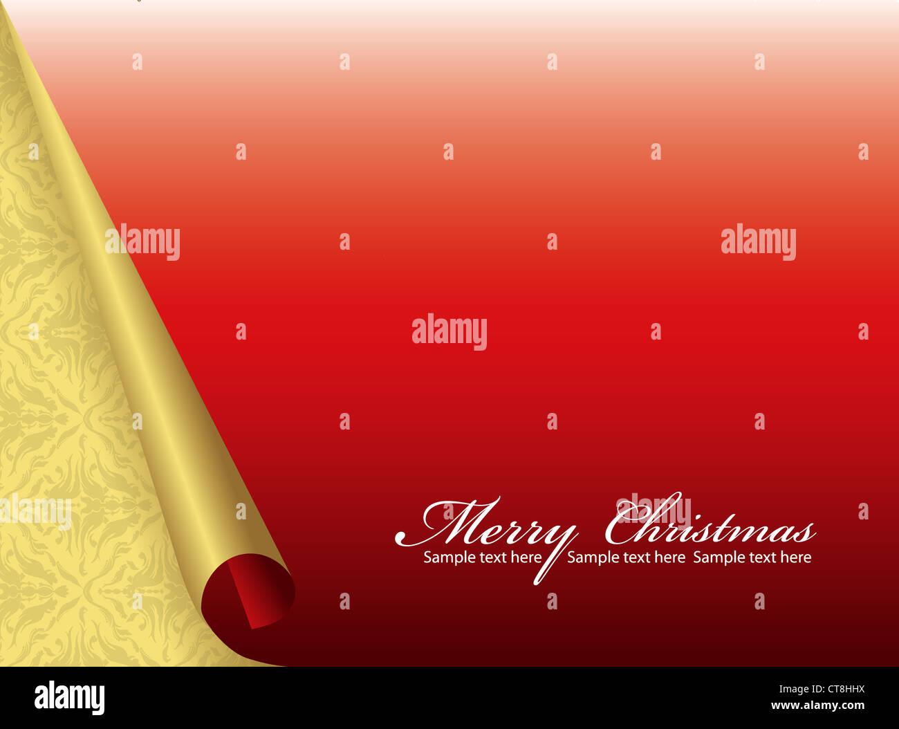 vector christmas greeting card Stock Photo - Alamy