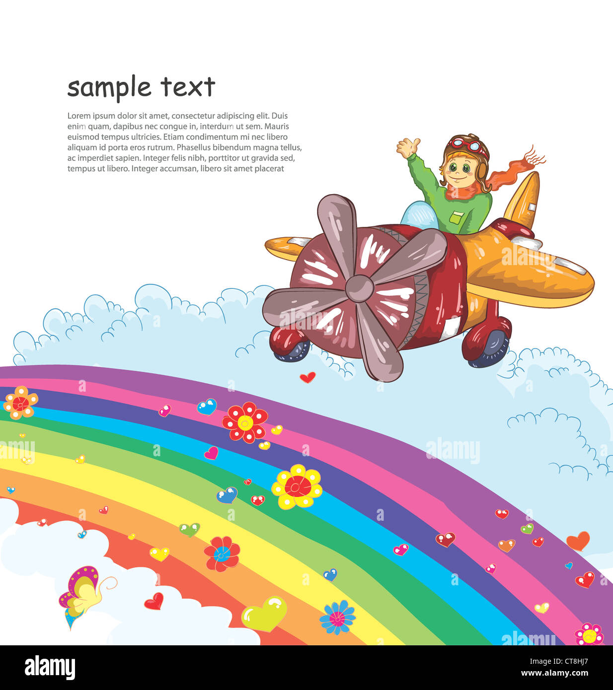 cartoon background vector illustration Stock Photo - Alamy