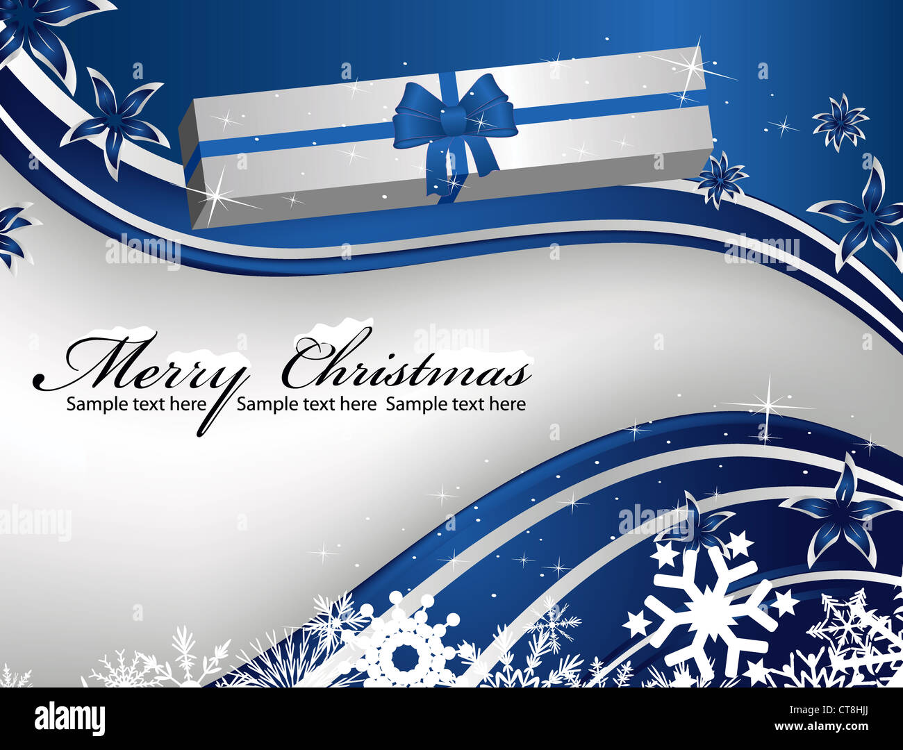 vector christmas greeting card Stock Photo - Alamy