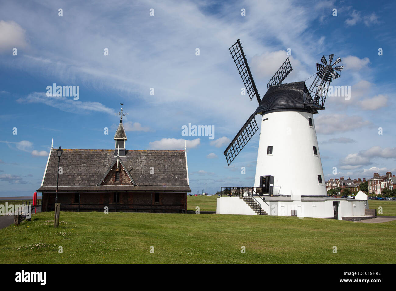 Lytham windmill and lifeboat museum, Lytham St. Anne's, Lancashire, England Stock Photo