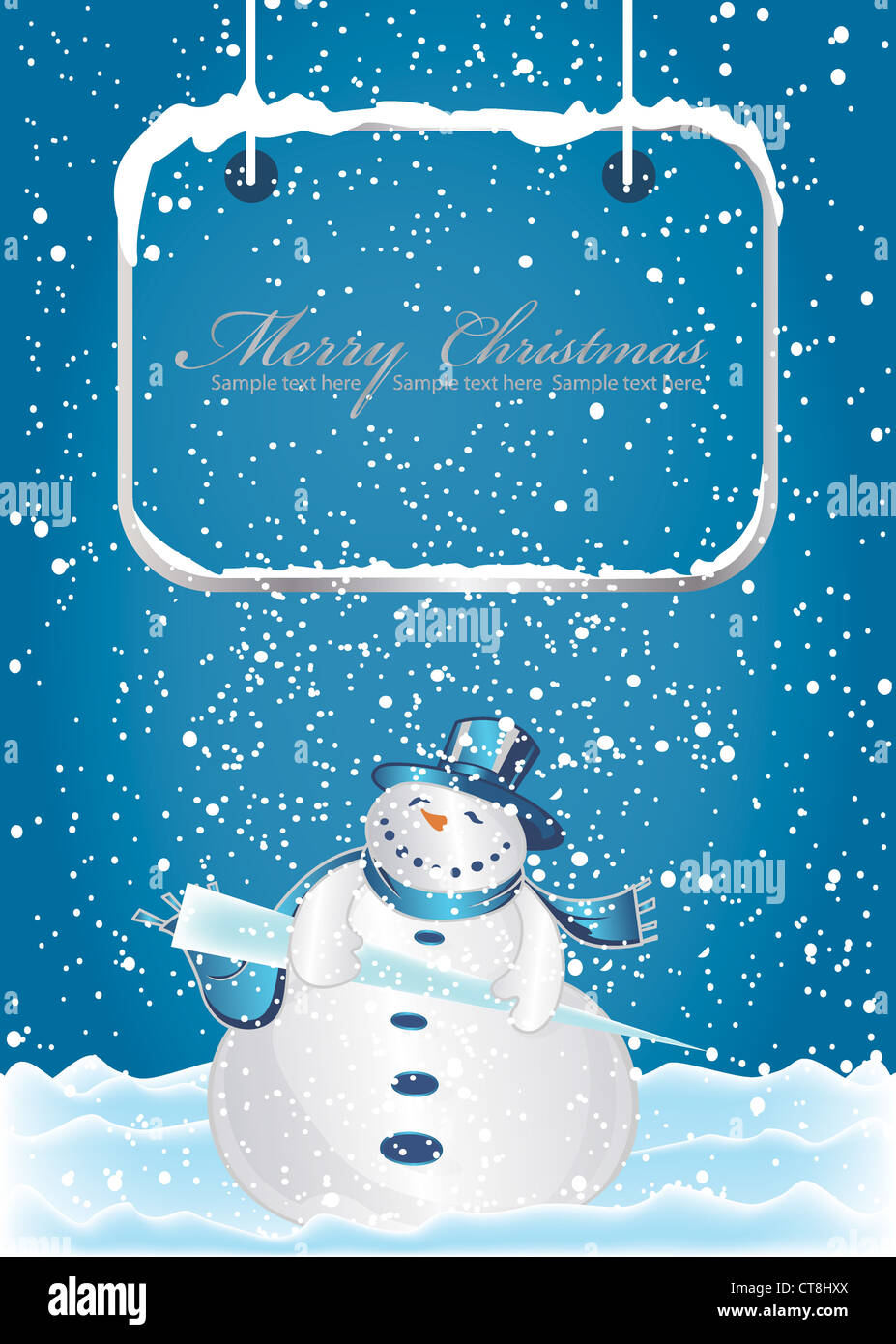 vector christmas greeting card Stock Photo - Alamy